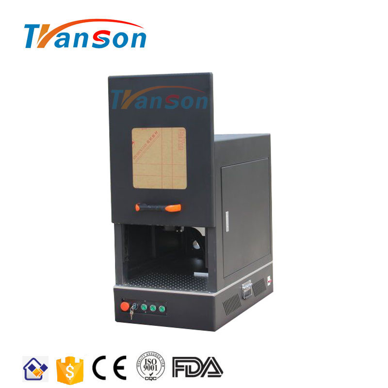 Closed 30W Gold Ring Laser Marking Machine for Print On Metal