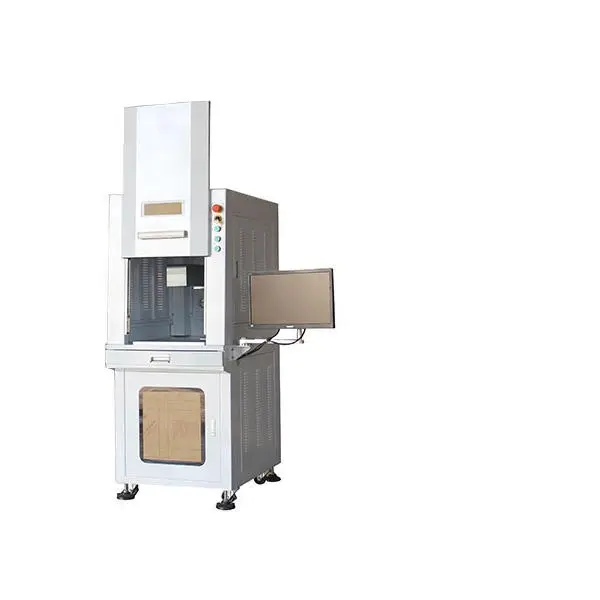 China Transon Fiber Laser Mark Cut Engraving Machine 30W Full Unclosed