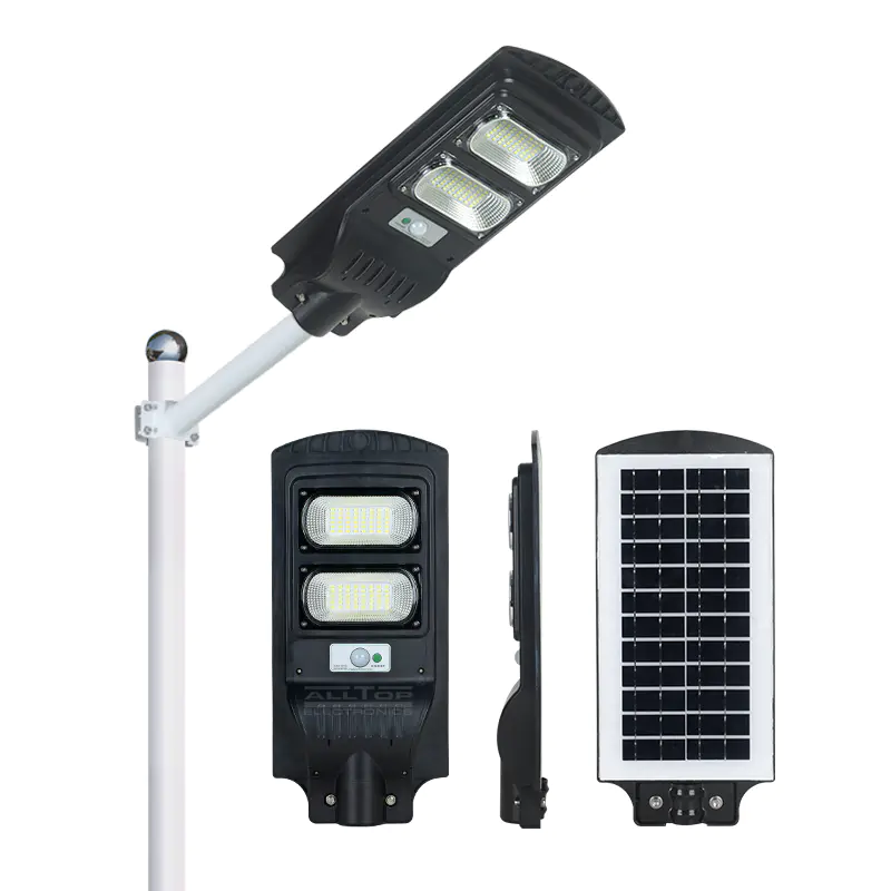 ALLTOP High lumen bridgelux smd outdoor waterproof lighting ip65 30watt 60watt 90watt all in one solar led streetlight
