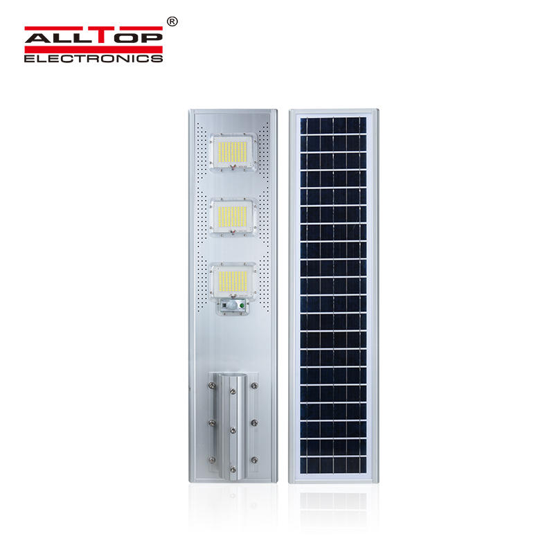 ALLTOP High power die cast aluminum housing ip66 60 120 180 watt all in one led solar street light