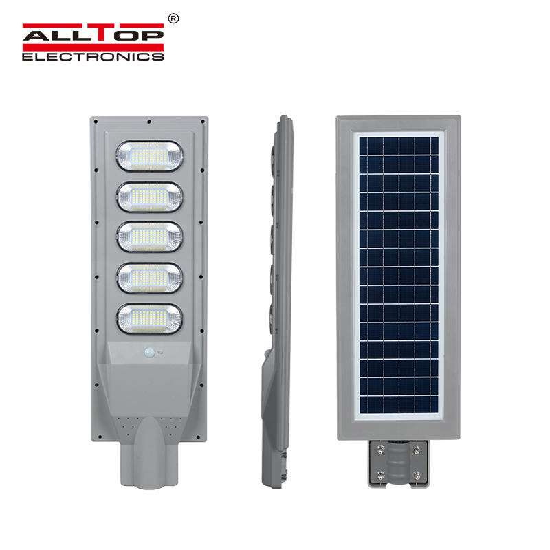 ALLTOP ABS outdoor 30w 60w 90w 120w 150w ip65 waterproof solar powered all in one led solar street light