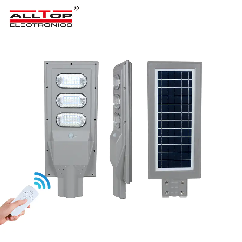 ALLTOP IP65 Outdoor waterproof 30w 60w 90w induction sensor solar panel led street lamp