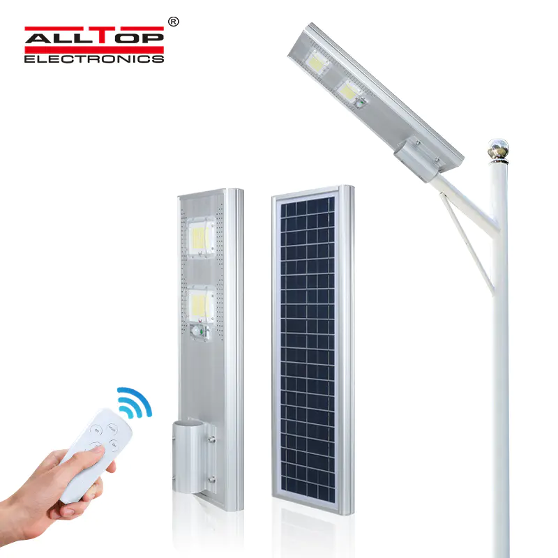 ALLTOP Factory supplier aluminum ip65 waterproof photocell 60w 120w 180w all in one solar led street light