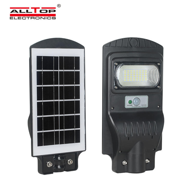 ALLTOP China manufacturer ip65 outdoor SMD 30w 60w 90w all in one solar led street light