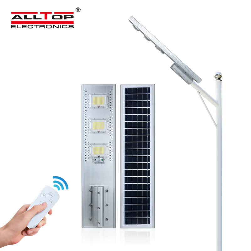 ALLTOP MPPT solar charge controller outdoor IP65 motion sensor 60w 120w 180w all in one solar streetlight