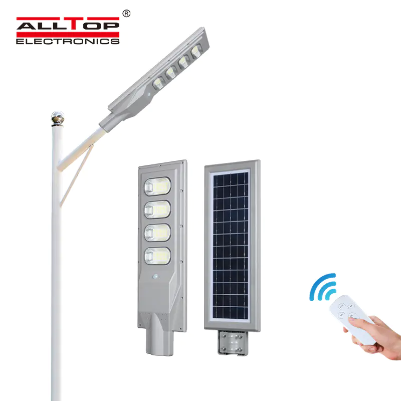 ALLTOP High power super bright outdoor ip65 build in battery 30w 60w 90w 120w 150w all in one led solar street light