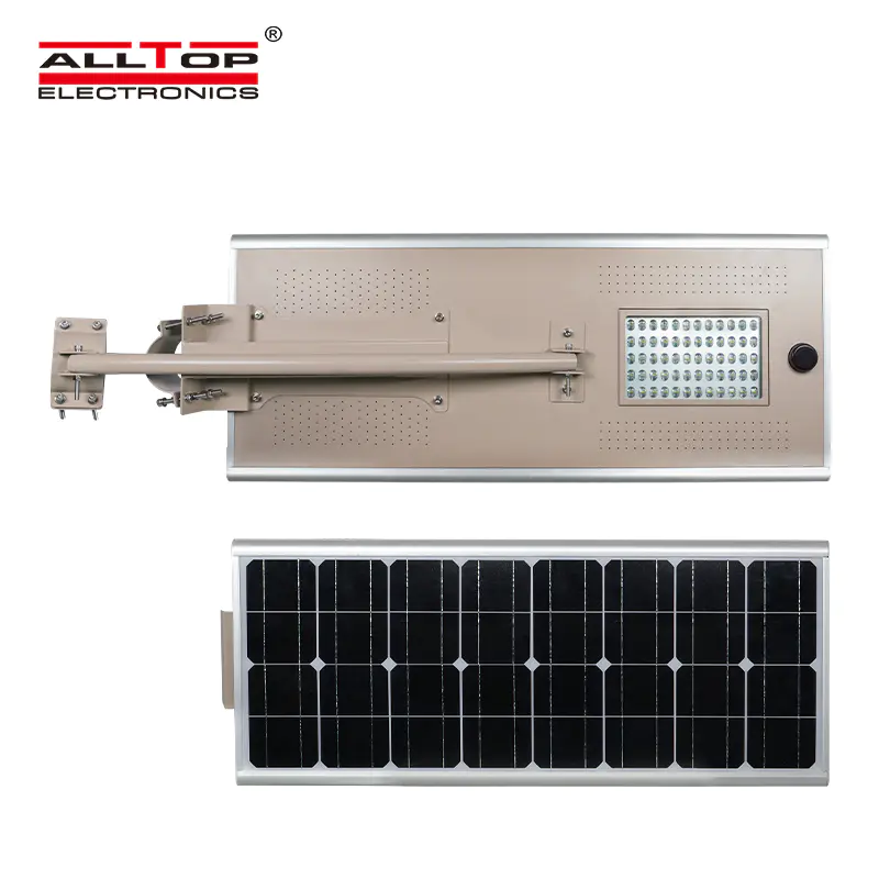 Outdoor all in one IP65 60 80 100 w integrated solor led street light with solar panel