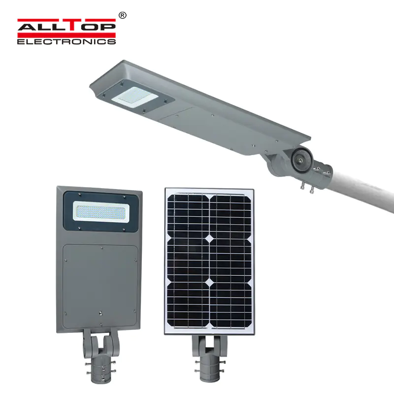 ALLTOP Motion sensor outdoor waterproof IP65 20W 30W 40W 50W Integrated all in one solar led street light