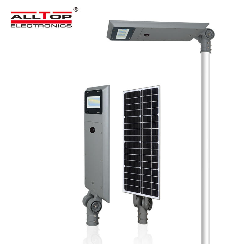 ALLTOP Aluminum housing solar charge IP65 40w 60w 100w all in one solar street lamp