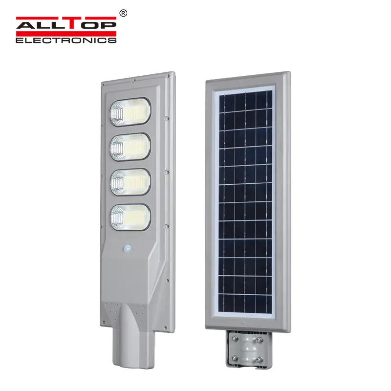 ALLTOP Low price ip65 solar panel radar sensor 30w 60w 90w 120w 150w all in one led solar street lamp