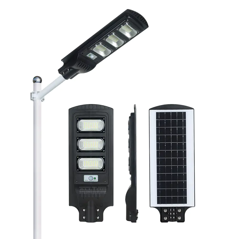 ALLTOP High lumen outdoor lighting ip65 PIR sensor 30w 60w 90w intergrated all in one led solar street light