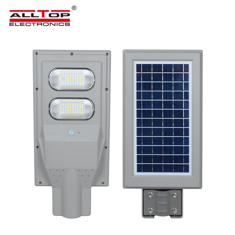 ALLTOP Factory Price outdoor high lumen 30 60 90 120 150 watt all in one integrated led solar street light price list