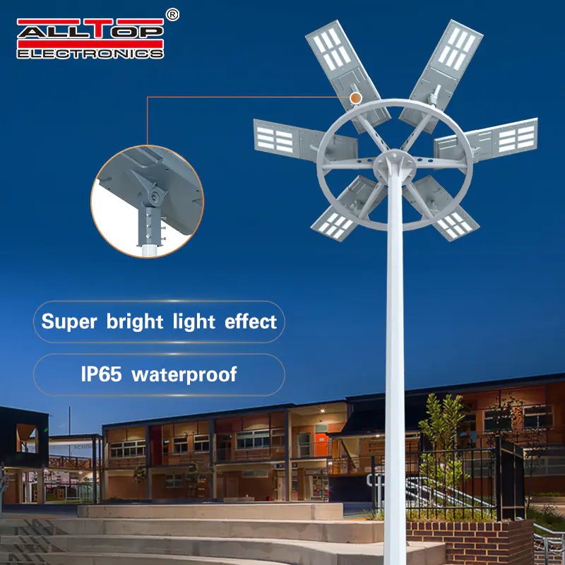 ALLTOP Aluminum cast outdoor lighting ip65 smd 200w integrated led solar garden lamp