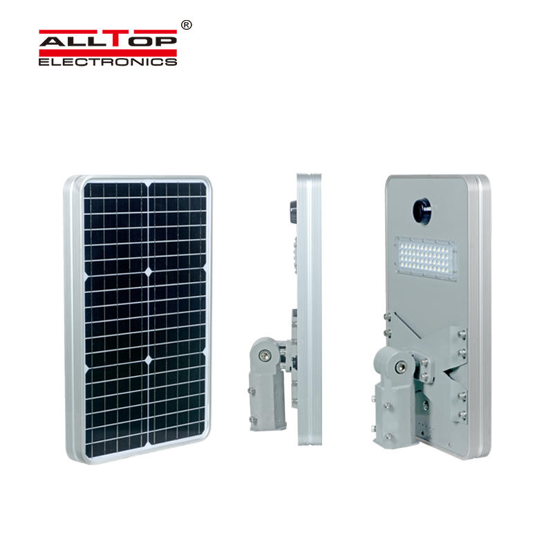 ALLTOP Super bright aluminum outdoor lighting ip65 smd 50w 100w 150w 200w integrated all in one led solar street light