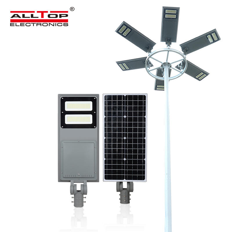 ALLTOP all in one outdoor ip65 waterproof smd garden 40 60 100 watt integrated solar led street lamp price