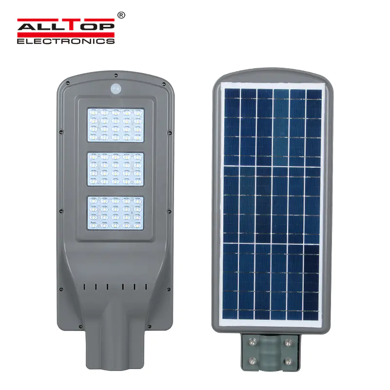 ALLTOP Outdoor IP65 waterproof integrated 20w 40w 60w led solar street lamp