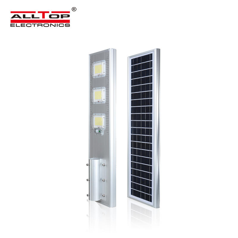 ALLTOP High power die cast aluminum housing ip66 60 120 180 watt all in one led solar street light