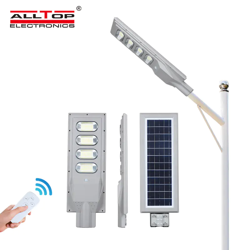 ALLTOP china suppliers led factory lighting ABS housing ip66 30w 60w 90w 120w 150w all in one solar led street light