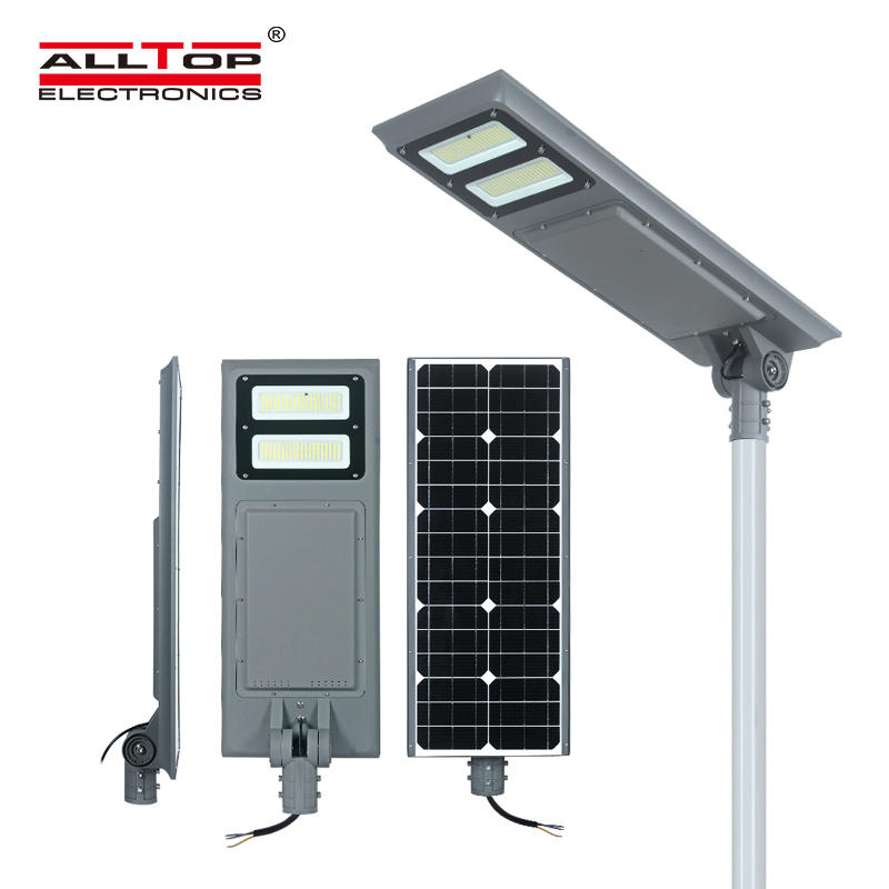 ALLTOP High lumen 100watt waterproof ip65 outdoor smd integrated all in one solar led street light