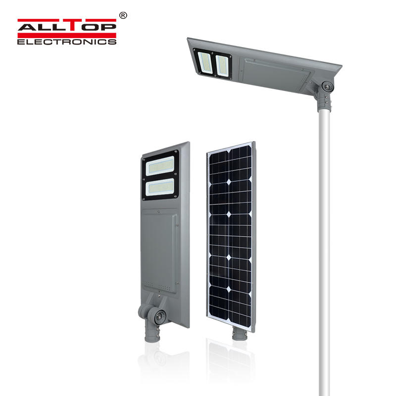 ALLTOP IP65 Outdoor waterproof integrated fixture road lighting 40 60 100 watt all in one solar led streetlight