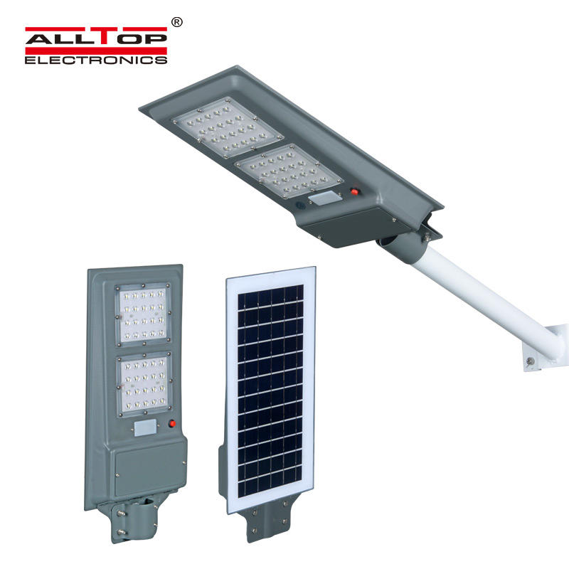 ALLTOP Cheap price luminaire fixture aluminum 20 40 60 watt integrated all in one solar led Street Light