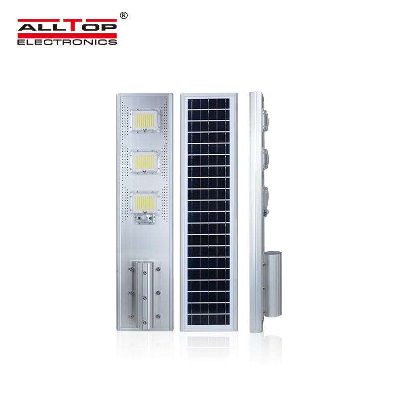 ALLTOP Zhongshan factory waterproof IP65 battery 60w 120w 180w all in one solar street light price list