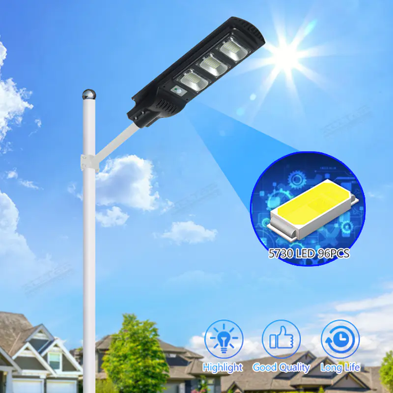 ALLTOP High Power ABS Housing ip65 outdoor waterproof lighting 30w 60w 90w integrated solar Led StreetLight