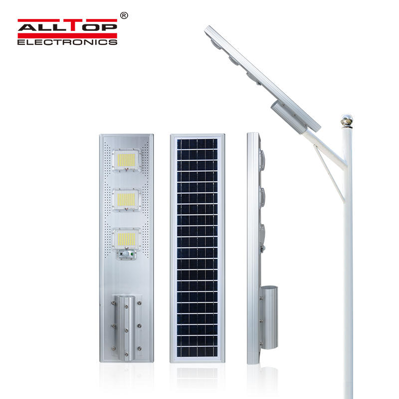 ALLTOP High quality human body induction IP65 waterproof outdoor smd 60w 120w 180w integrated all in one solar led street light