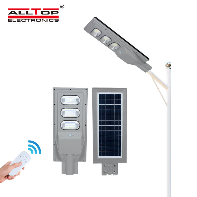 ALLTOP Ip65 Waterproof Outdoor Lighting Integrated 30w 60w 90w 120w 150w all in one led solar street lamp