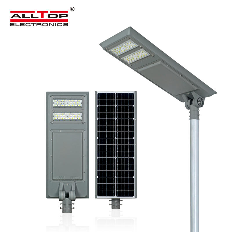 ALLTOP Cheap outdoor lighting fixture aluminium waterproof IP65 100w integrated all in one solar led garden light