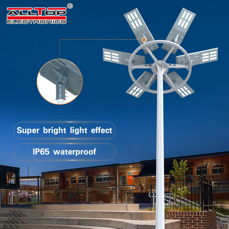 ALLTOP High quality aluminum outdoor lighting ip65 smd 200w integrated all in one led solar garden light