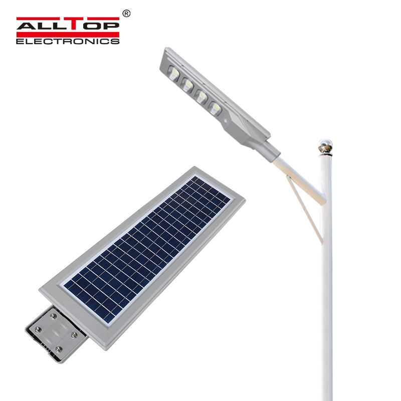 ALLTOP High efficiency waterproof ABS housing IP66 30w 60w 90w 120w 150w all in one solar led street lamp