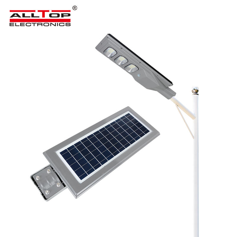 ALLTOP Ip65 Waterproof Outdoor Lighting Integrated 30w 60w 90w 120w 150w all in one led solar street lamp