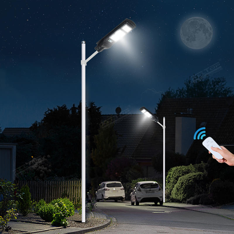 ALLTOP High lumen bridgelux smd outdoor waterproof lighting ip65 30watt 60watt 90watt all in one solar led streetlight