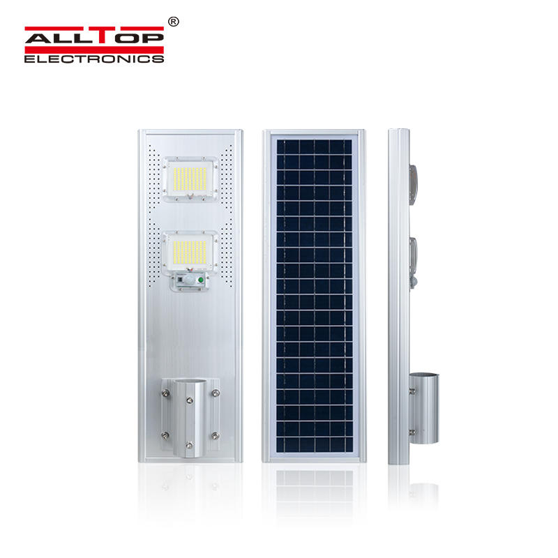 ALLTOP Factory supplier aluminum ip65 waterproof photocell 60w 120w 180w all in one solar led street light
