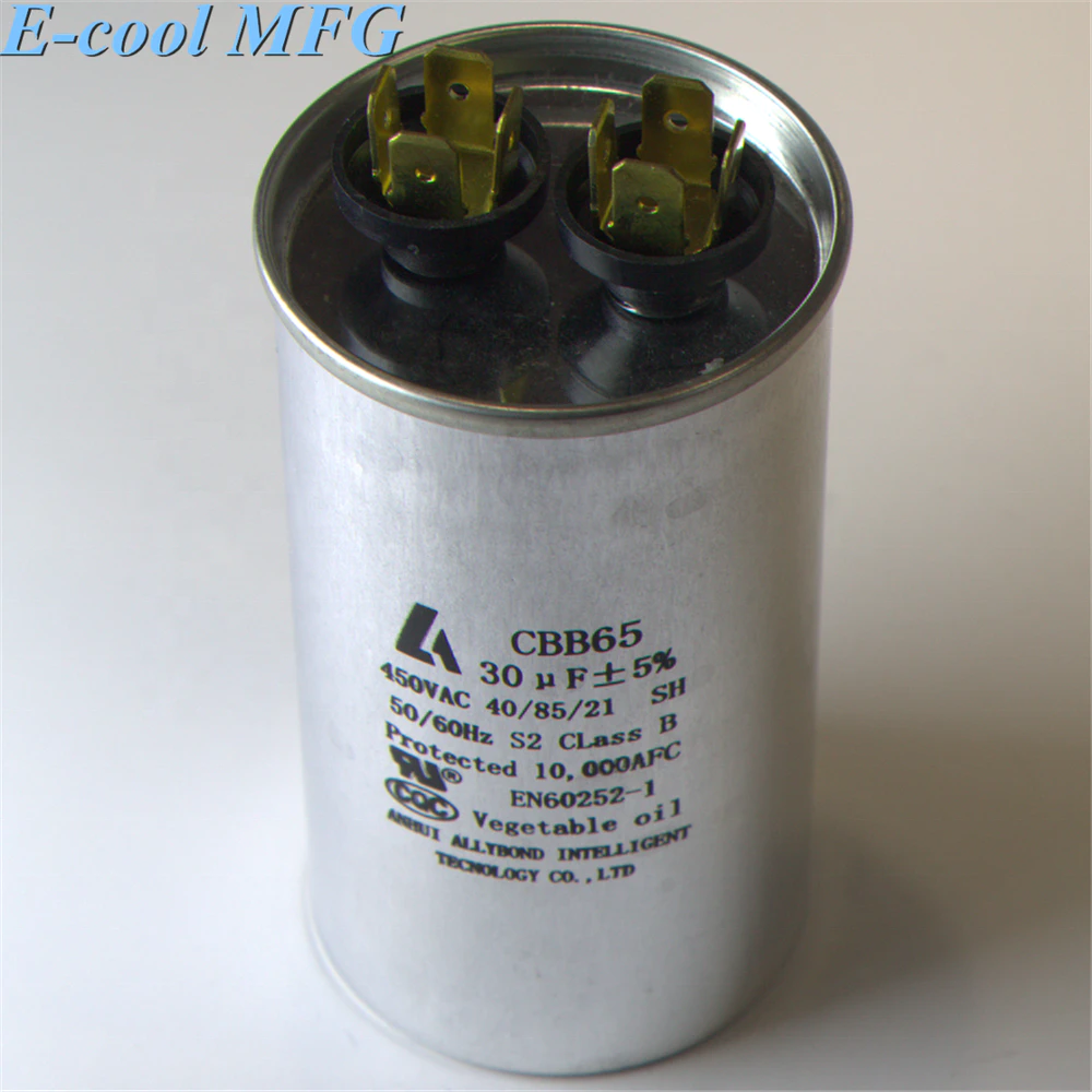Motor Run air compressor capacitor CBB65 2-100UF