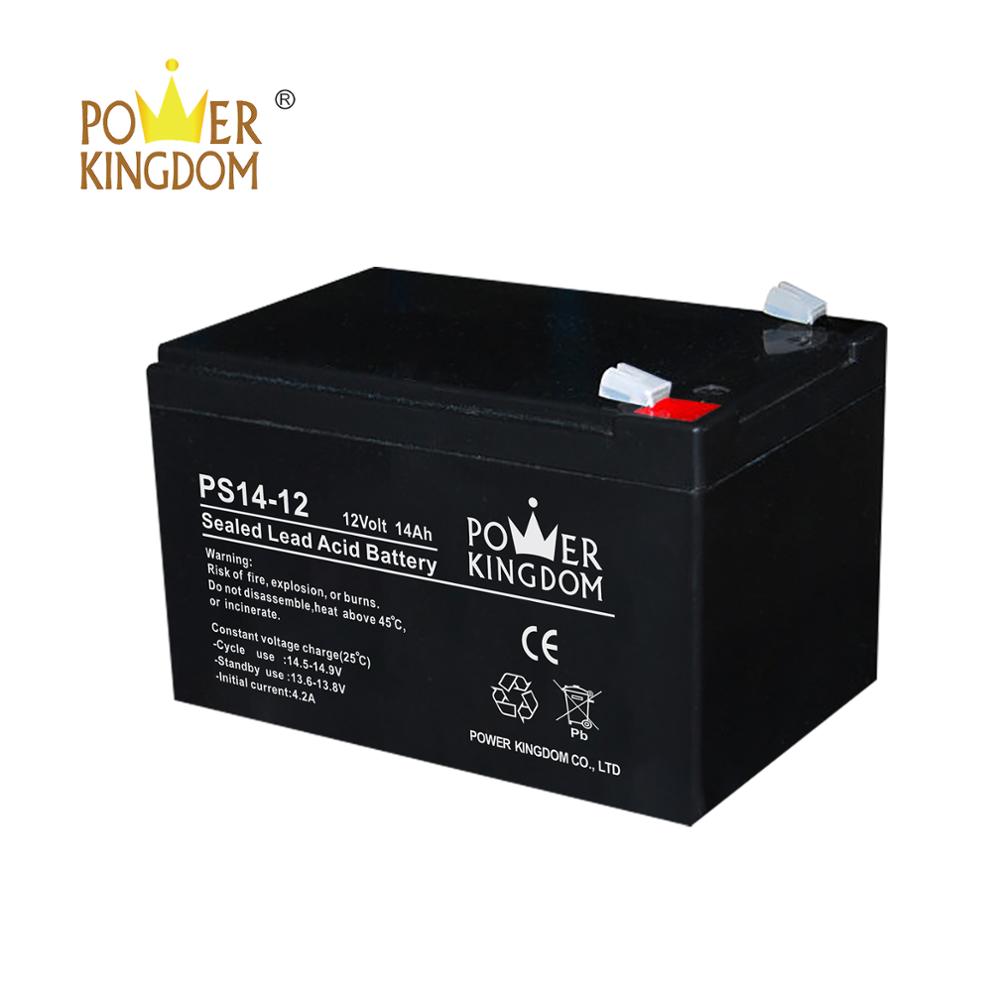 12 months warranty free replacement PS14-12 12v 14ah ups battery from Power Kingdom