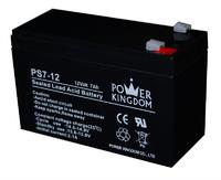 power kingdom UPS battery 12v 7ah lead acid rechargeable battery one year warranty