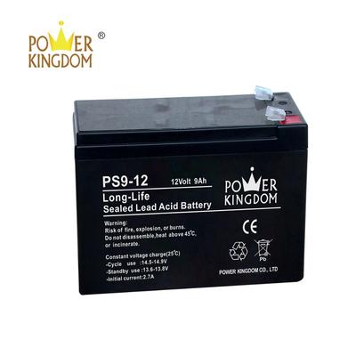 Power Kingdom 12v 9ah sealed lead acid battery for UPS system