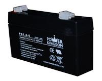 6v 1.2ah sealed rechargeable lead acid battery for fire alarm system lighting system security system with one year warranty