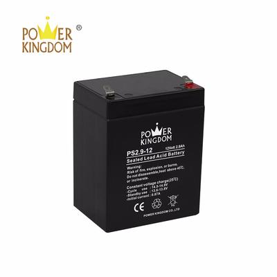 rechargeable sla vrla agm battery 12v 2.9ah for ups fire alarm security camera lighting gate automation