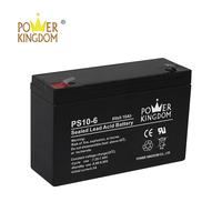 Power Kingdom fast delivery super quality 2019 new product 6v 10ah agm battery