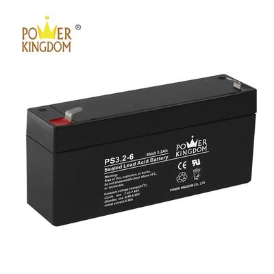 Fair price 6v 3.2ah AGM battery sealed lead acid battery for security system