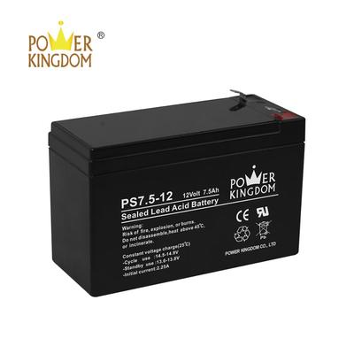 12v 7.5ah 20hr rechargeable battery storage lead aid battery