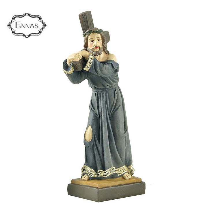 4.5 Inch Resin Crafts Jesus Carring CrossHome decor