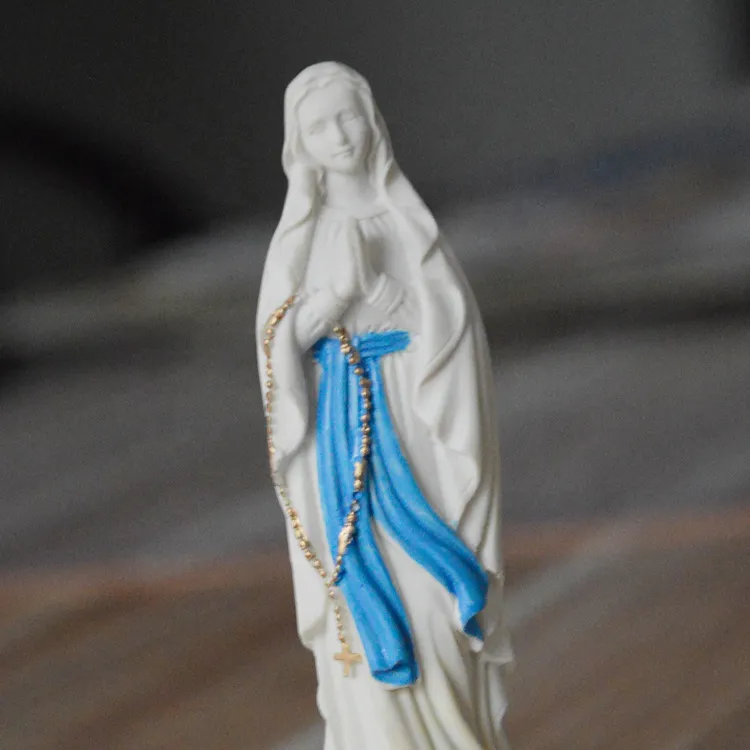 Cost-effective Catholic Holy Statues Arts Our Lady of Lourdes Fine Resin Decorations