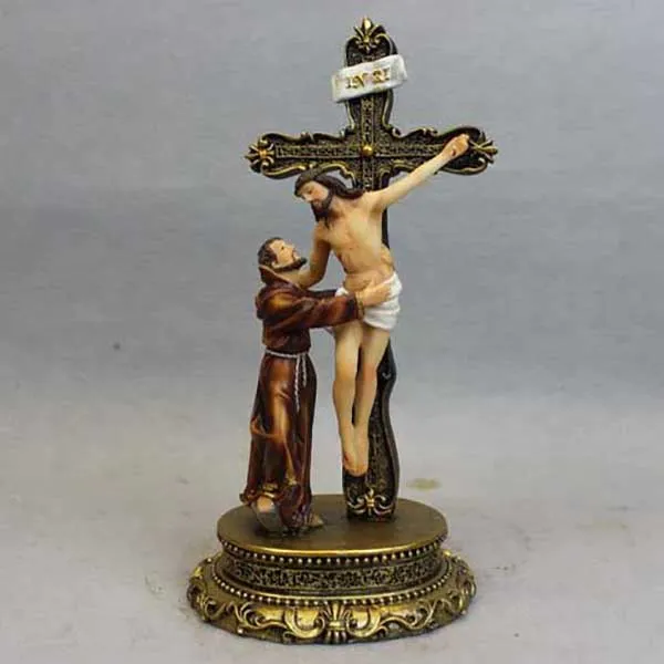 Traditional resin religious Jesus crucifix Cross Decoration