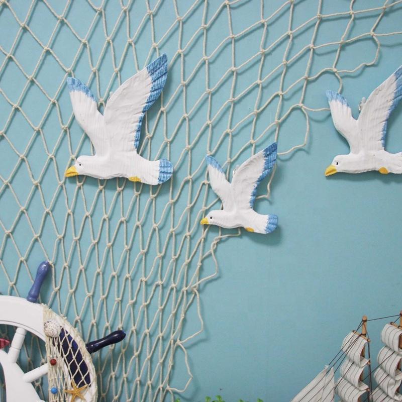 3Pcs/Set French style Resin Seagull Different Size Wall Decorations Handmade Wall Hanging For Mediterranean Home Decor