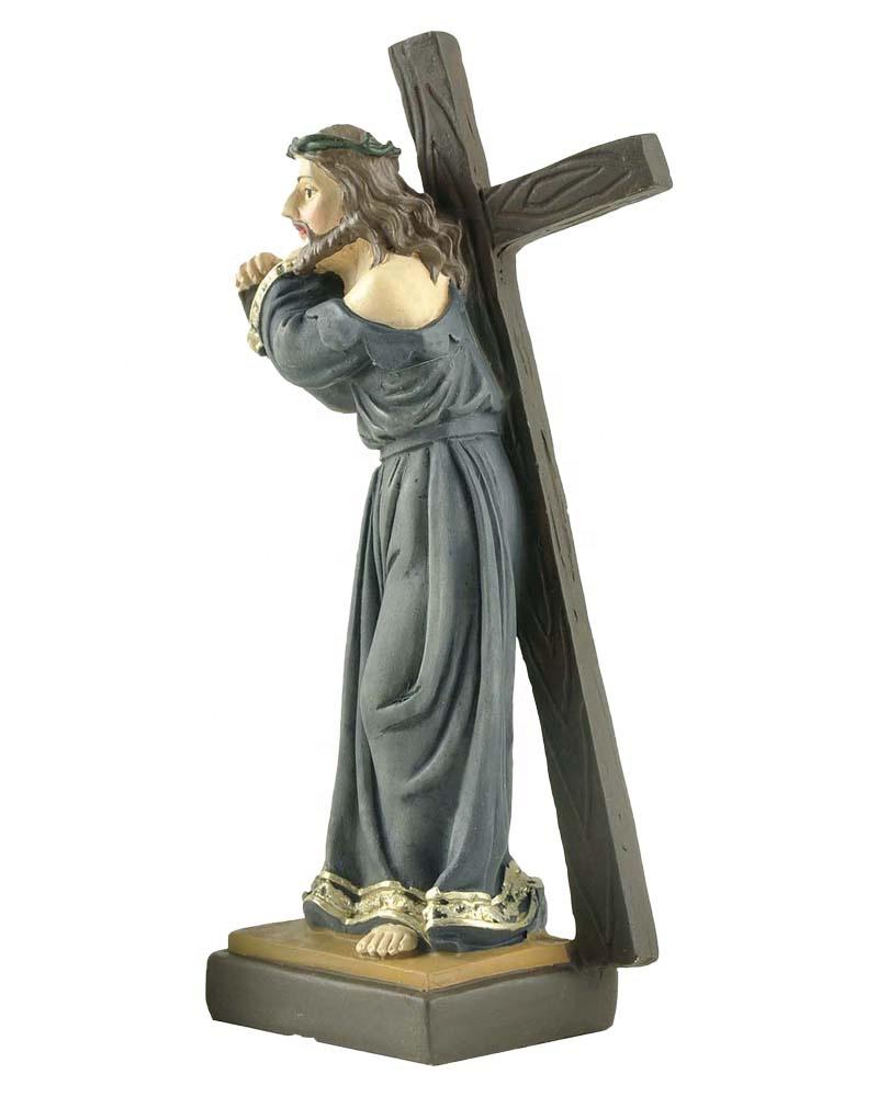 Stock Products Jesus Carring Cross on the Way to Calvary Statue