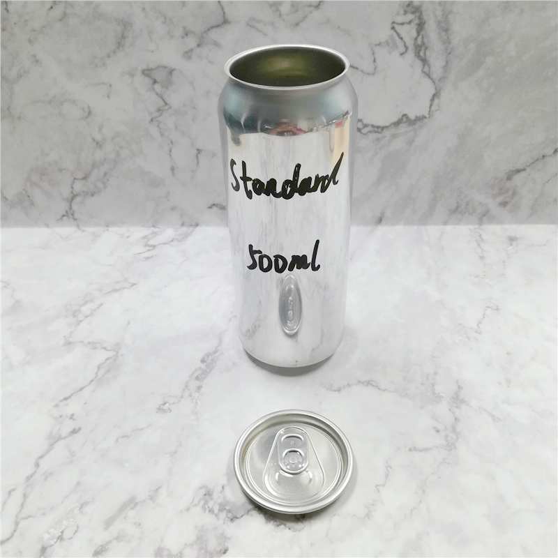 Wholesale food grade empty blank Aluminum Can 500ml Without Print for Craft Beer Brewery